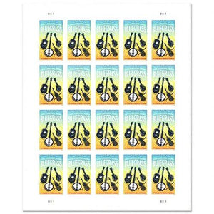 2024 USPS Bluegrass Guitar Forever Stamps 1set=5Sheets Was $73.00/set - stampworldstore
