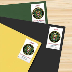 2025 U.S. Army 250th Anniversary Commemorative Stamps 1set=5Sheets Was $73.00/set - stampworldstore