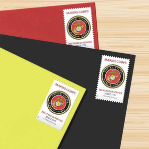 2025 U.S. Marine Corps 250th Anniversary Commemorative Stamps, Sheet of 20 1set=5Sheets Was $73.00/set - stampworldstore