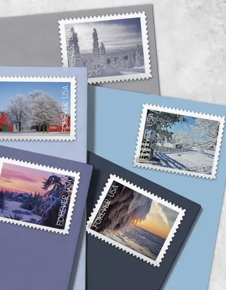 2025 Winter Landscapes 1set=5Sheets Was $73.00/set