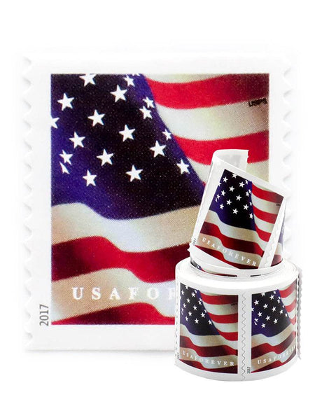 2017 USPS Forever American Flag Stamps Was $73.00/roll - stampworldstore