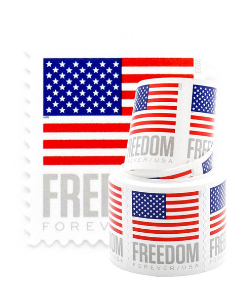 2023 US Flags Freedom Booklets Rolls Was $73.00/roll - stampworldstore