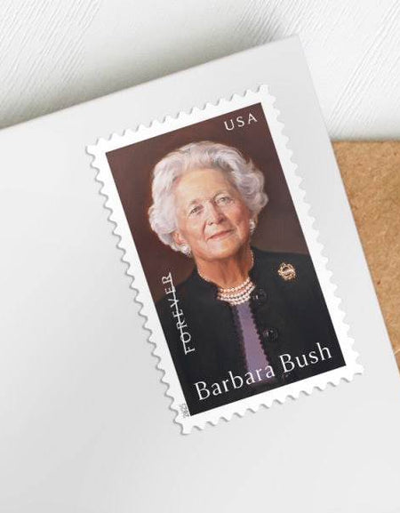 2025 Barbara Bush Stamp 1set=5Sheets Was $73.00/set - stampworldstore