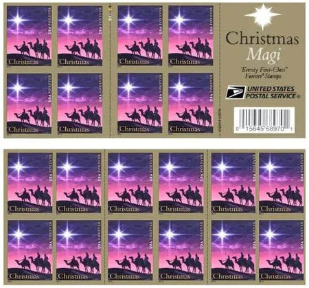 2014 Christmas Magi Forever 1set=5Sheets Was $73.00/set - stampworldstore