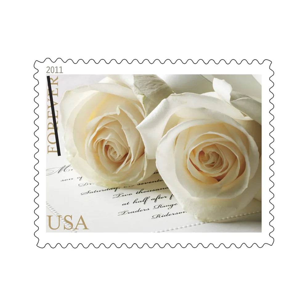 2011 USPS Wedding Roses Commemorative Forever Stamps 1set=5Sheets Was $73.00/set - stampworldstore