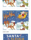 2012 US Stamp Santa & Sleigh - Booklet of 20 Forever Stamps 1set=5Sheets Was $73.00/set - stampworldstore