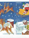 2012 US Stamp Santa & Sleigh - Booklet of 20 Forever Stamps 1set=5Sheets Was $73.00/set - stampworldstore