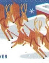 2012 US Stamp Santa & Sleigh - Booklet of 20 Forever Stamps 1set=5Sheets Was $73.00/set - stampworldstore