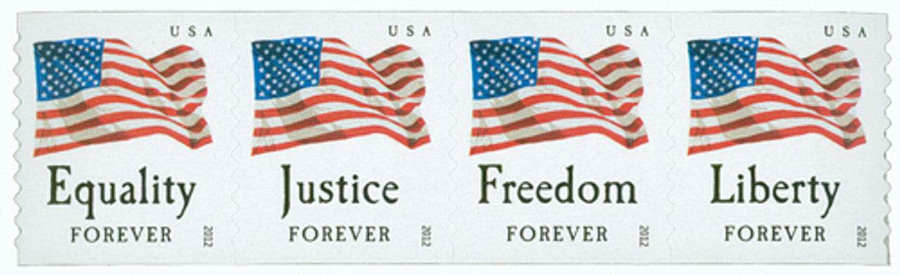 2012 Forever Stamps Four Flags Sheetst of 20 1set=5Sheets Was $73.00/set - stampworldstore