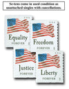 2012 Forever Stamps Four Flags Sheetst of 20 1set=5Sheets Was $73.00/set - stampworldstore