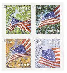 2013 USPS Forever Stamps A Flag for All Seasons Was $73.00/roll - stampworldstore