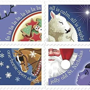2017 USPS Christmas Carols Forever Postage Stamps 1set=5Sheets Was $73.00/set - stampworldstore