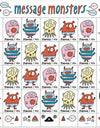 USPS 2021 Message Monsters Forever First Class Postage Stamps 1set=5Sheets Was $73.00/set - stampworldstore