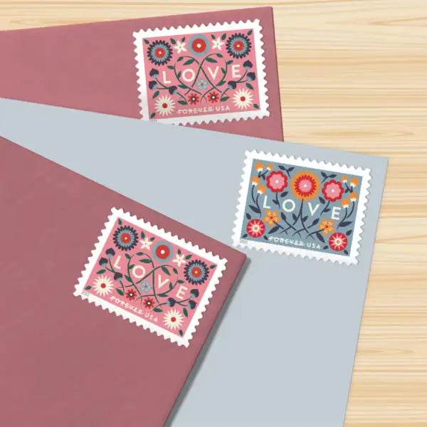 2022 Love Forever Stamps 1set=5Sheets Was $73.00/set - stampworldstore