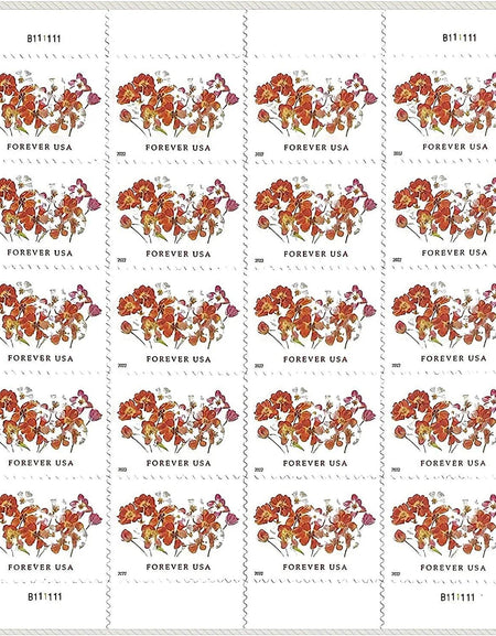 2022 USPS Tulips Forever First Class Postage Stamps 1set=5Sheets Was $73.00/set - stampworldstore