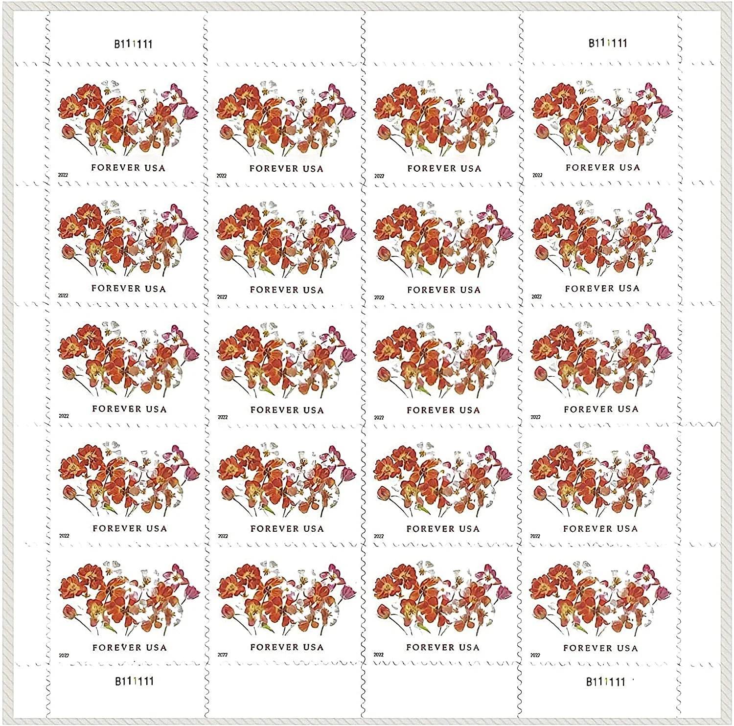 2022 USPS Tulips Forever First Class Postage Stamps 1set=5Sheets Was $73.00/set - stampworldstore