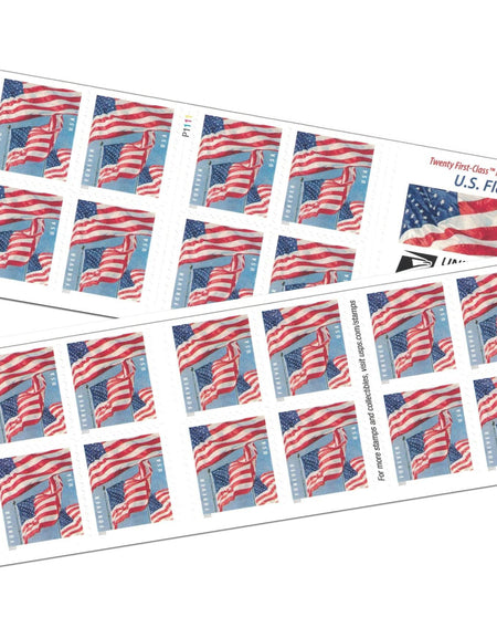 USPS U.S Flag 2022 Forever Stamps 1set=5Sheets Was $73.00/set - stampworldstore