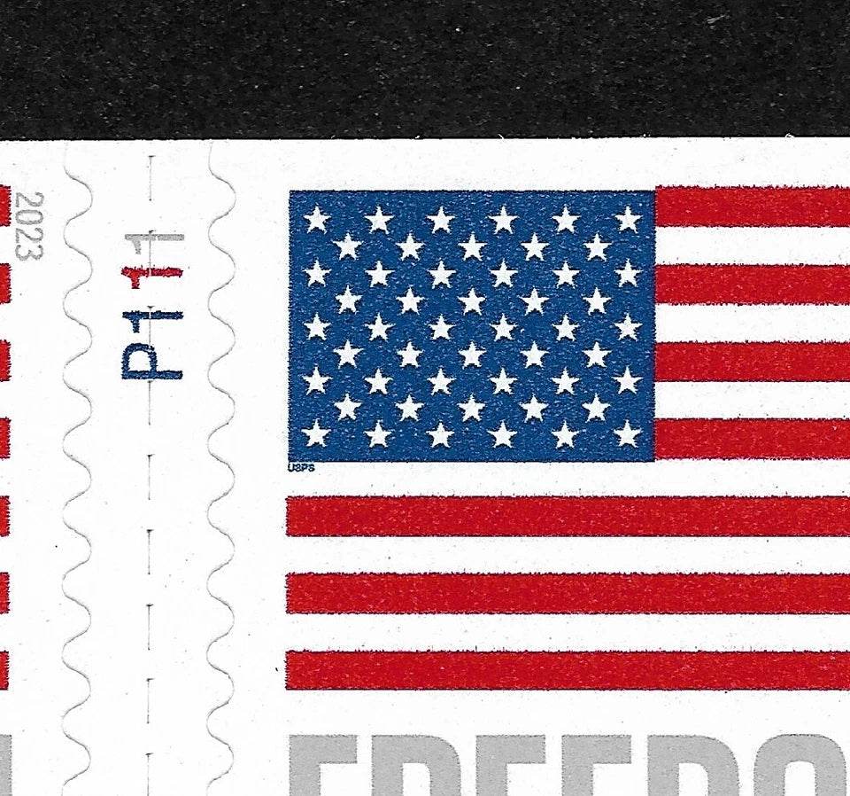 2023 US FREEDOM FLAG 1set=5Sheets Was $73.00/set - stampworldstore