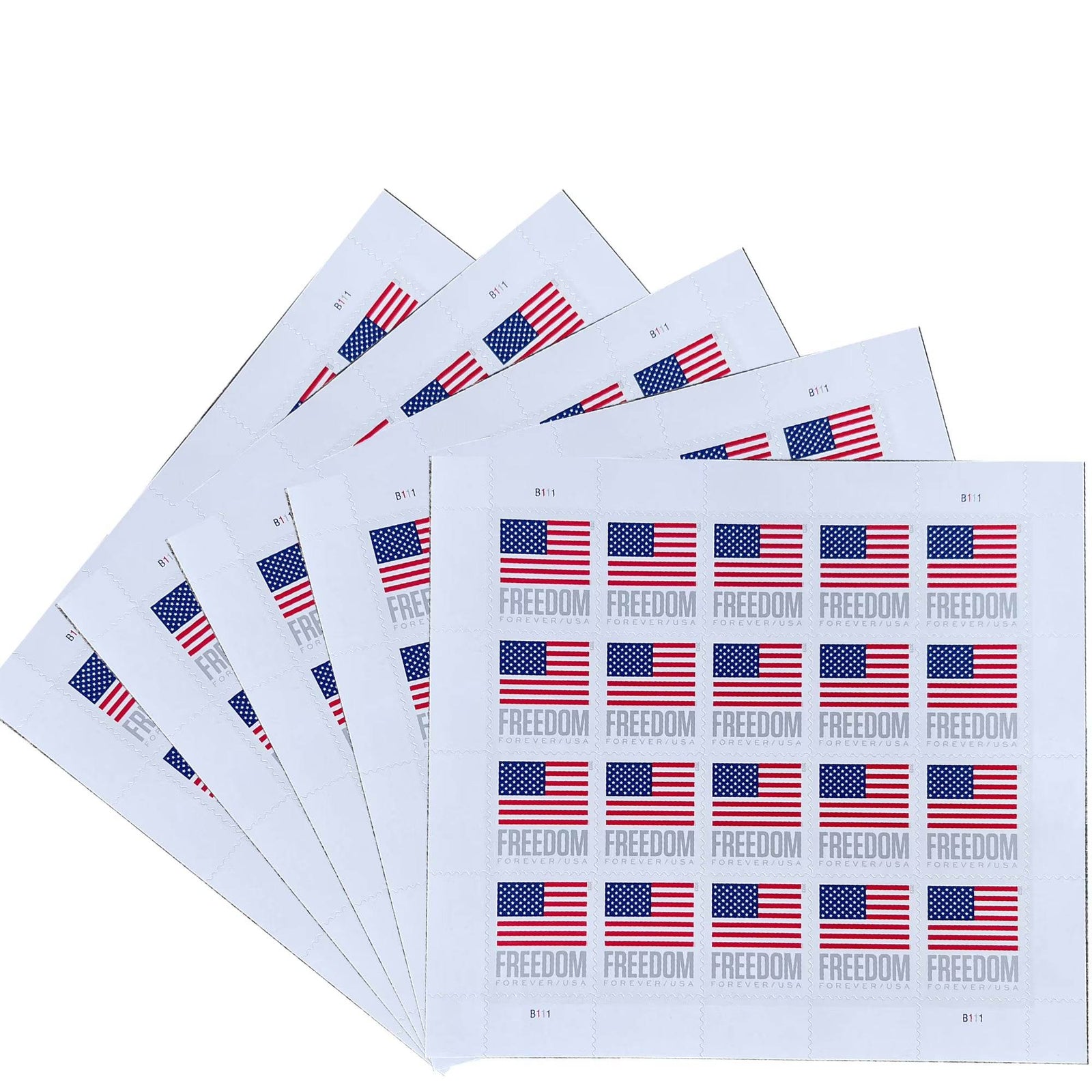 Freedom Flag 2023 USPS Forever Postage Stamp 1 Sheet of 20 1set=5Sheets Was $73.00/set - stampworldstore