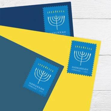 2024 USPS Hanukkah Forever Stamps, Sheet of 20 1set=5Sheets Was $73.00/set - stampworldstore