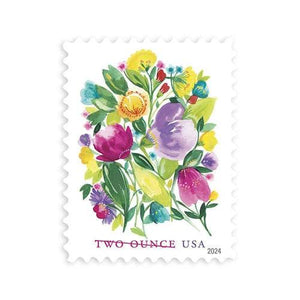 2024 USPS Wedding Blooms Forever Stamps 1set=5Sheets Was $73.00/set - stampworldstore