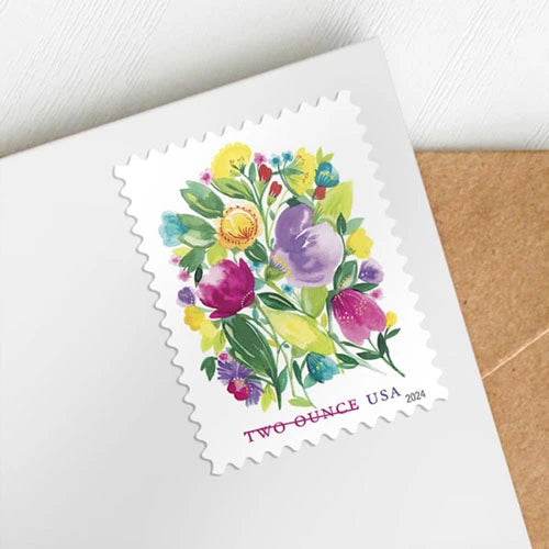 2024 USPS Wedding Blooms Forever Stamps 1set=5Sheets Was $73.00/set - stampworldstore