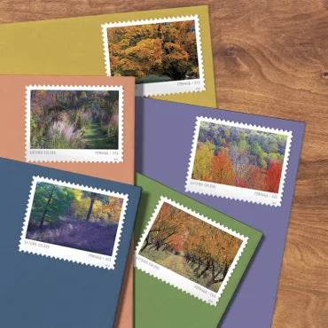 2024 USPS Autumn Colors Forever Stamps (Sheet of 20) 1set=5Sheets Was $73.00/set - stampworldstore