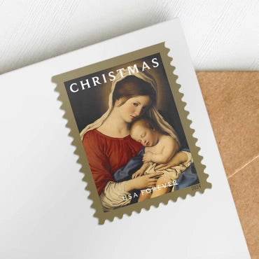2024 usps Christmas Madonna and Child Forever Stamps Sheets of 20 1set=5Sheets Was $73.00/set - stampworldstore
