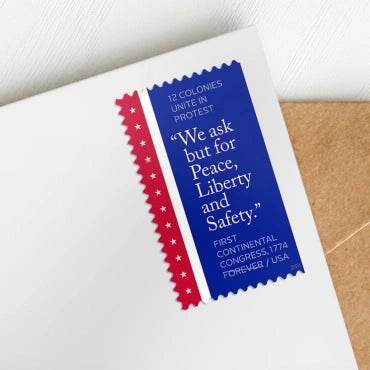 (2024) USPS First Continental Congress, 1774 Forever Stamps Sheet of 20 1set=5Sheets Was $73.00/set - stampworldstore