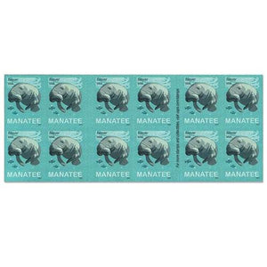 2024 USPS Save Manatees Forever Stamps 1set=5Sheets Was $73.00/set - stampworldstore