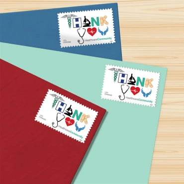2024 Thank You, Healthcare CommunityStamps, Sheet of 20 Forever 1set=5Sheets Was $73.00/set - stampworldstore