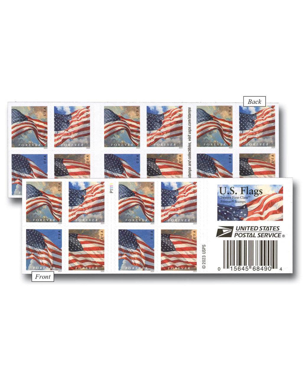 2024 US Flags Forever First Class Postage Stamps(Sheet of 20) 1set=5Sheets Was $73.00/set - stampworldstore