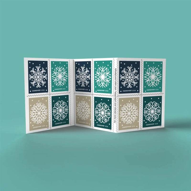 2024 Winter Whimsy Stamps, Sheets of 20 1set=5Sheets Was $73.00/set - stampworldstore