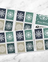 2024 Winter Whimsy Stamps, Sheets of 20 1set=5Sheets Was $73.00/set - stampworldstore