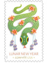 2025 Lunar New Year Year of the SnakeStamps, Sheet of 20 Forever 1set=5Sheets Was $73.00/set - stampworldstore