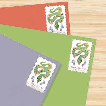 2025 Lunar New Year Year of the SnakeStamps, Sheet of 20 Forever 1set=5Sheets Was $73.00/set - stampworldstore