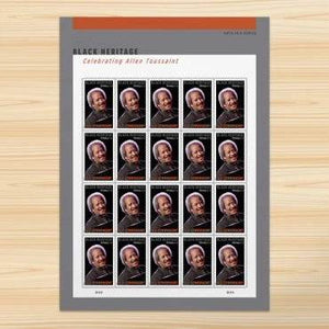 2025 Allen Toussaint Stamps Sheet of 20 1set=5Sheets Was $73.00/set - stampworldstore