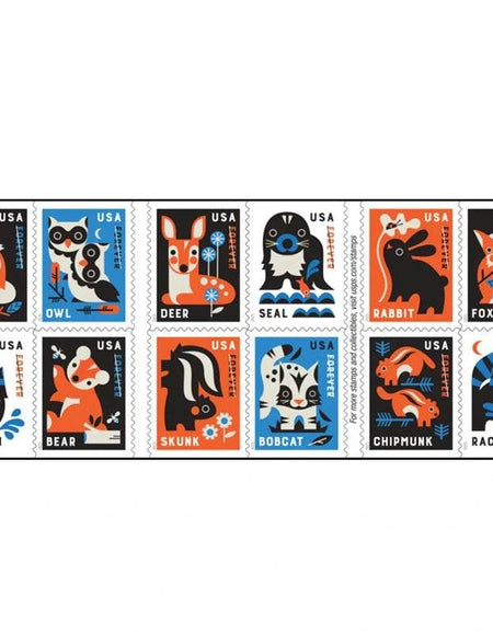 2025 Baby Wild Animals Stamps Sheets of20 1set=5Sheets Was $73.00/set - stampworldstore