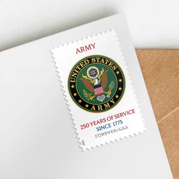 2025 U.S. Army 250th Anniversary Commemorative Stamps 1set=5Sheets Was $73.00/set - stampworldstore