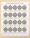 2025 U.S. Navy 250th Anniversary Commemorative Stamps, Sheet of 20 1set=5Sheets Was $73.00/set - stampworldstore