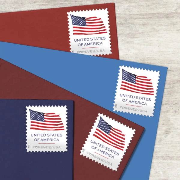 U.S. Flag 2025 Stamps Sheet of 20. 1set=5Sheets Was $73.00/set - stampworldstore