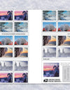 2025 Winter Landscapes 1set=5Sheets Was $73.00/set