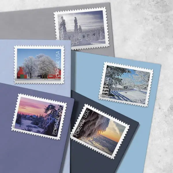 2025 Winter Landscapes 1set=5Sheets Was $73.00/set