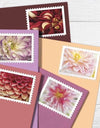 2025 Dahlias Stamps Sheets of 20 1set=5Sheets Was $73.00/set - stampworldstore