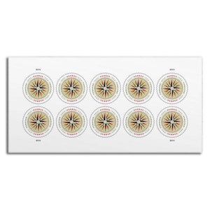 2025 Global1794 Compass Rose Stamps Sheet of 10 1set=5Sheets Was $73.00/set - stampworldstore
