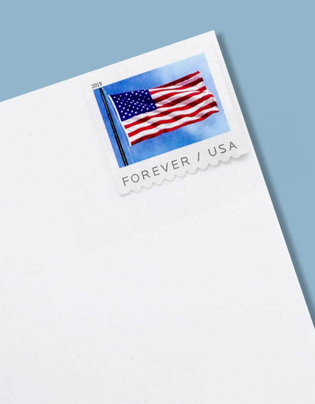 2019 USPS Flag Forever First Class Postage Stamps Was $73.00/roll - stampworldstore