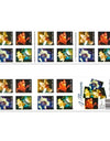 2000 US 34c Self Adhesive Four Flowers First Class Stamps 1set=5Sheets Was $73.00/set - stampworldstore