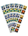 2000 US 34c Self Adhesive Four Flowers First Class Stamps 1set=5Sheets Was $73.00/set - stampworldstore