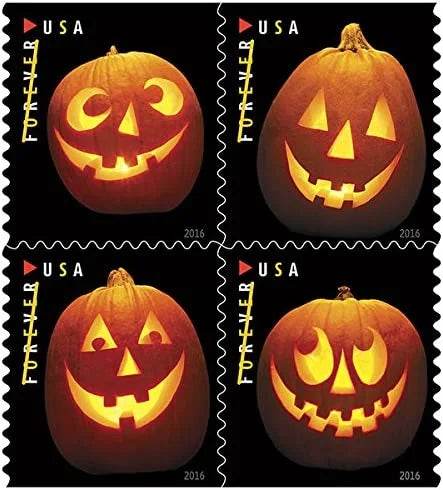 2016 USPS Jack o Lanterns Forever First Class Postage Stamps 1set=5Sheets Was $73.00/set - stampworldstore