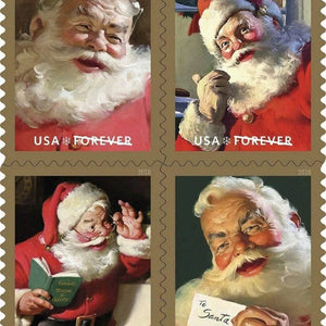 2018 USPS Sparkling Holidays Christmas Santa Forever Stamps 1set=5Sheets Was $73.00/set - stampworldstore